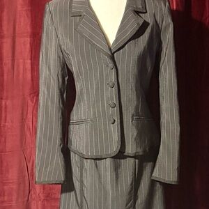 Vintage Nicole Miller Pinstripe Blazer & Skirt